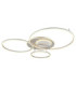 Johnson I Semi Flush Ceiling Light Brushed Silver LED 2700/6500K-6