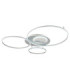 Johnson I Semi Flush Ceiling Light Brushed Silver LED 2700/6500K-7