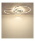 Johnson I Semi Flush Ceiling Light Brushed Silver LED 2700/6500K-8