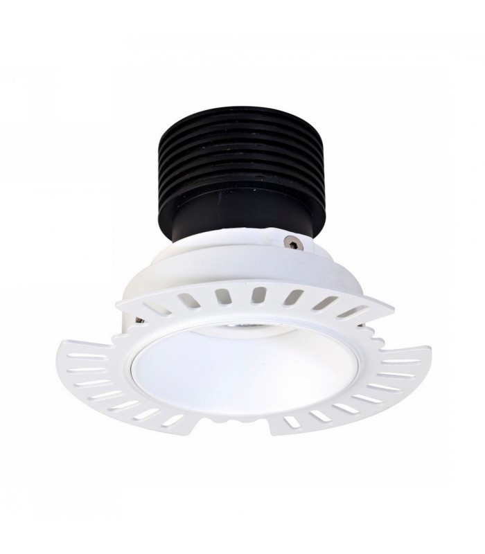 LED Recessed Tiltable Downlight, White Trimless, 60 deg. Beam Angle, 760lm, 3000K, IP20, DRIVER NOT INC. - 4