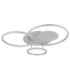 Johnson II Semi Flush Ceiling Light Brushed Silver LED 2700/6500K-3