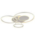 Johnson II Semi Flush Ceiling Light Brushed Silver LED 2700/6500K-6
