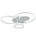 Johnson II Semi Flush Ceiling Light Brushed Silver LED 2700/6500K-7