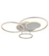 Johnson II Semi Flush Ceiling Light Brushed Silver LED 2700/6500K-10