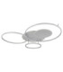 Johnson III Semi Flush Ceiling Light Brushed Silver LED 2700/6500K-3
