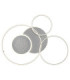 Johnson III Semi Flush Ceiling Light Brushed Silver LED 2700/6500K-4