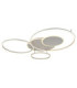 Johnson III Semi Flush Ceiling Light Brushed Silver LED 2700/6500K-5