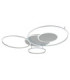 Johnson III Semi Flush Ceiling Light Brushed Silver LED 2700/6500K-6