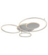 Johnson III Semi Flush Ceiling Light Brushed Silver LED 2700/6500K-9