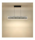 Mirrora Bar Pendant Ceiling Light Matt Black Glass Mirror LED 2700/6500K-10