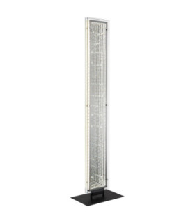 Mirrora Floor Lamp Matt Black Glass Mirror LED 2700/6500K-1