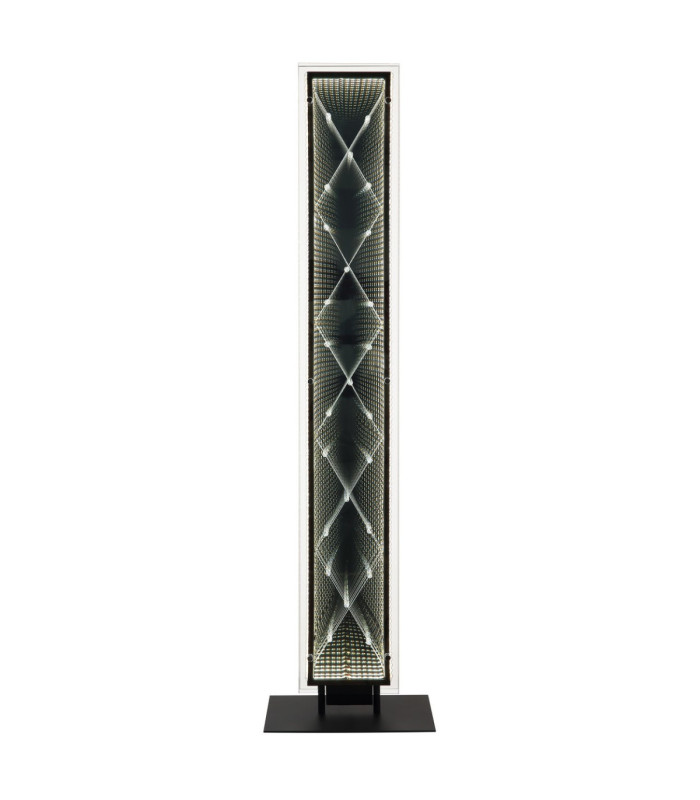 Mirrora Floor Lamp Matt Black Glass Mirror LED 2700/6500K-4