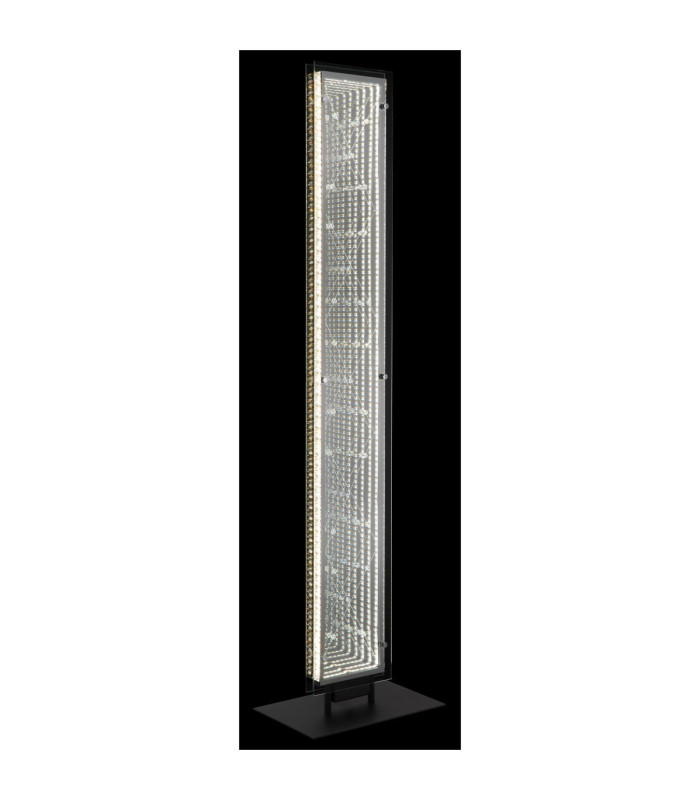 Mirrora Floor Lamp Matt Black Glass Mirror LED 2700/6500K-5