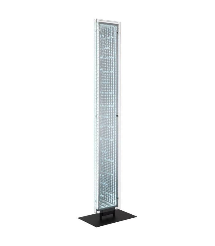 Mirrora Floor Lamp Matt Black Glass Mirror LED 2700/6500K-8