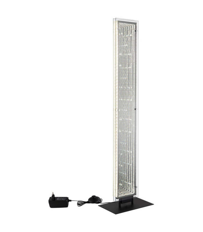 Mirrora Floor Lamp Matt Black Glass Mirror LED 2700/6500K-9
