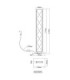 Mirrora Floor Lamp Matt Black Glass Mirror LED 2700/6500K-13