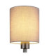 Zamora Reading Wall Light Matt Gunmetal Textile Grey Shade E27-5