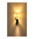 Zamora Reading Wall Light Matt Gunmetal Textile Grey Shade E27-9