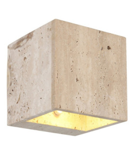 Rojas Up & Down Wall Lamp Travertine Stone LED 3000K-1