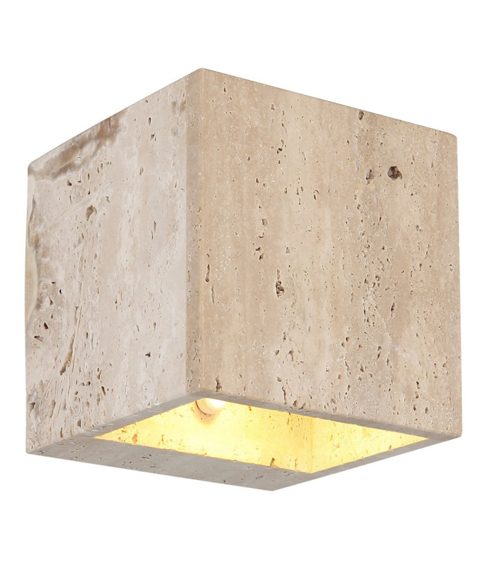 Rojas Up & Down Wall Lamp Travertine Stone LED 3000K-1