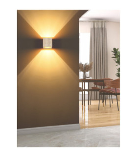 Rojas Up & Down Wall Lamp Travertine Stone LED 3000K-2