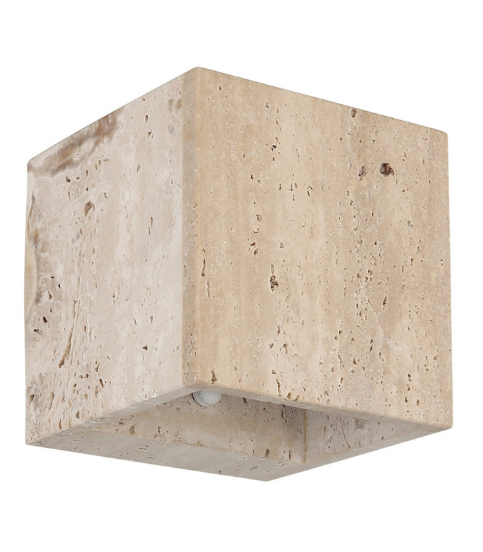 Rojas Up & Down Wall Lamp Travertine Stone LED 3000K-3