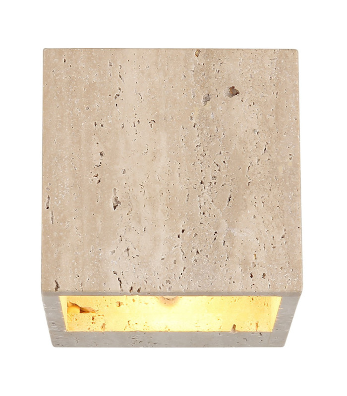 Rojas Up & Down Wall Lamp Travertine Stone LED 3000K-4