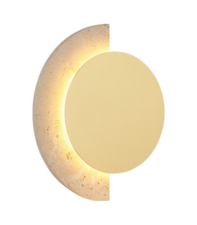 Rojas Wall Lamp Travertine Stone LED 3000K-1
