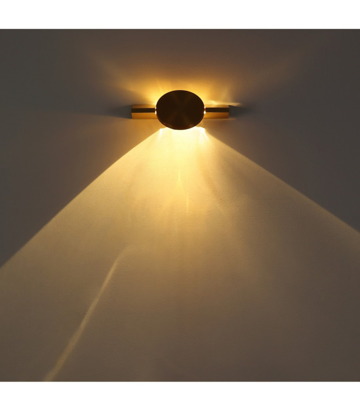 Jasper 20cm Wall Lamp Matt Brass LED 3000K-6