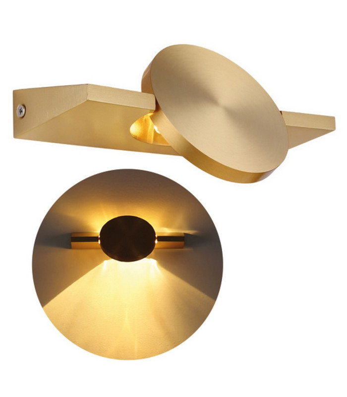 Jasper 20cm Wall Lamp Matt Brass LED 3000K-7