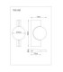 Jasper 20cm Wall Lamp Matt Brass LED 3000K-8