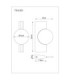 Jasper 20cm Wall Lamp Matt Nickel LED 3000K-9