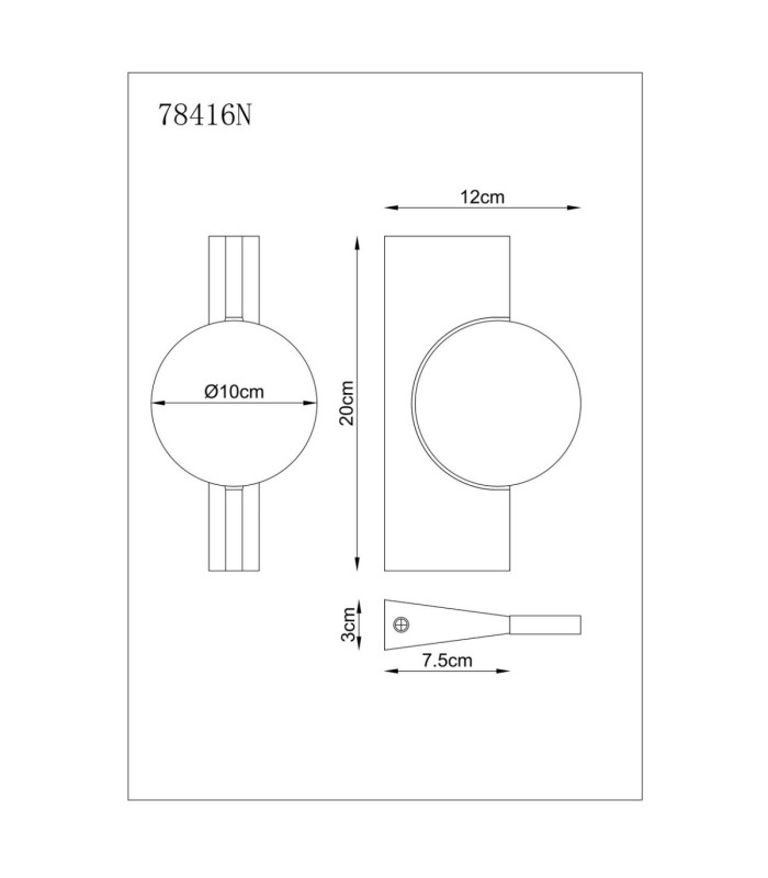 Jasper 20cm Wall Lamp Matt Nickel LED 3000K-9