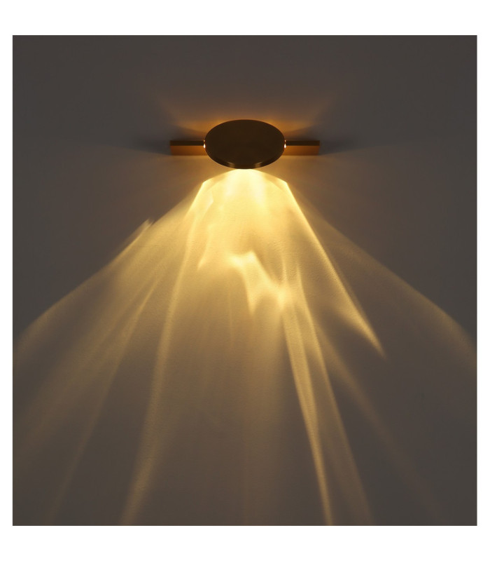 Jasper 30cm Wall Lamp Matt Brass LED 3000K-6