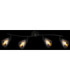 Paula Ceiling Spotlight Bar Matt Black Smoke Glass Shades 4x E14-7
