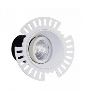 LED Recessed Tiltable Downlight, White Trimless, 60 deg. Beam Angle, 780lm, 4000K, IP20, DRIVER NOT INC. - 2