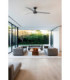Cruiser Large 160cm LED Ceiling Fan Black Aluminium Blades-2