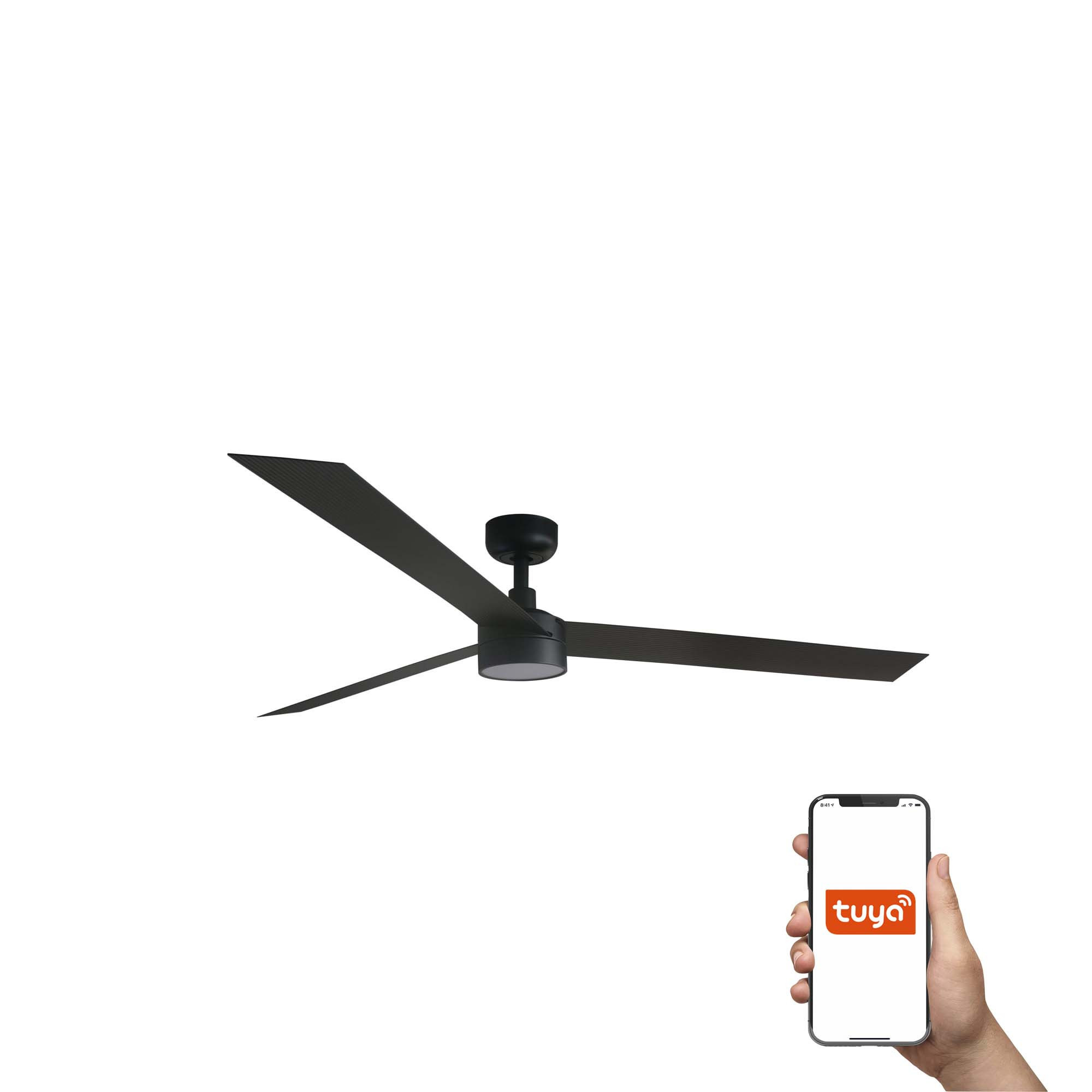 Cruiser Large 160cm LED Smart Ceiling Fan Black