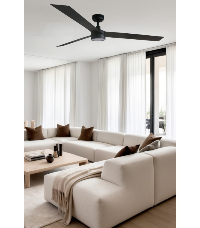Cruiser Large 160cm LED Smart Ceiling Fan Black-2