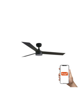 Cruiser Medium 132cm LED Smart Ceiling Fan Black-1