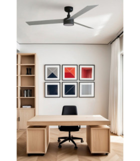 Cruiser Medium 132cm LED Smart Ceiling Fan Black Aluminium Blades-2