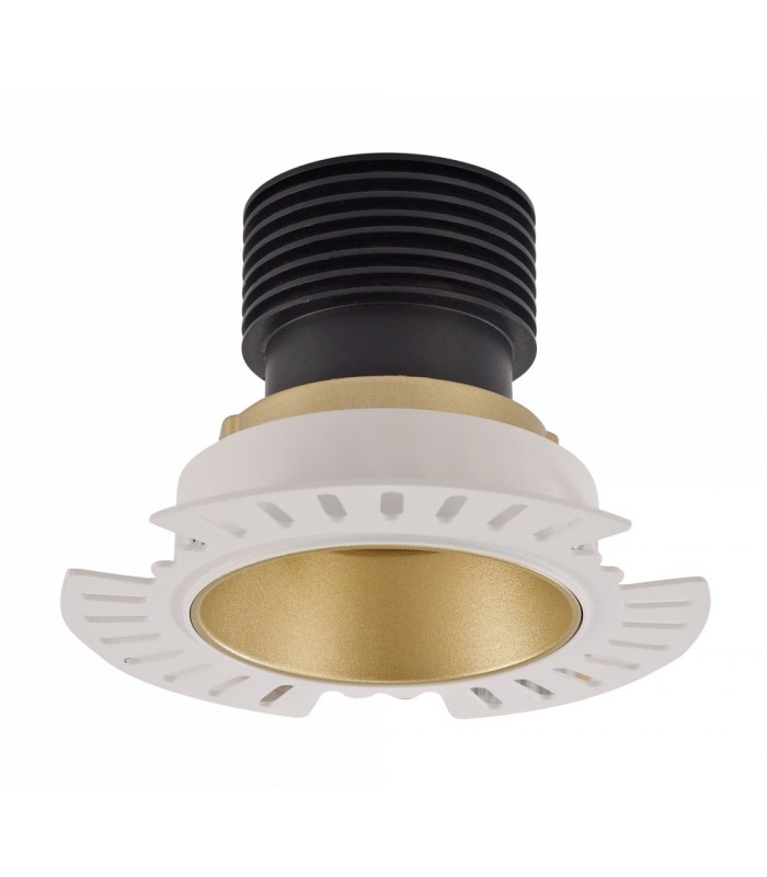 LED Recessed Tiltable Downlight, Gold Trimless, 60 deg. Beam Angle, 840lm, 5000K, IP20, DRIVER NOT INC. - 9