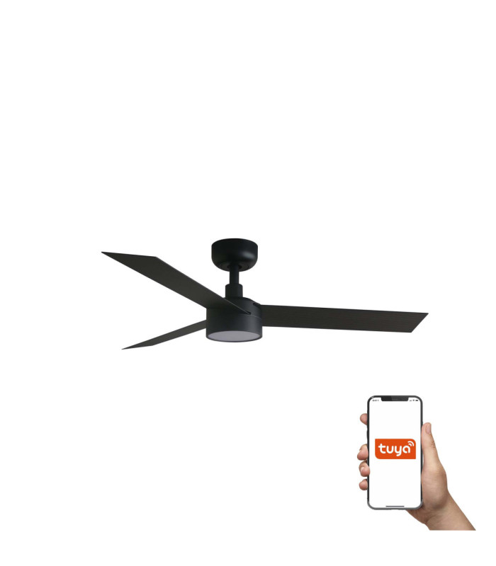 Cruiser Small 106cm LED Smart Ceiling Fan Black-1