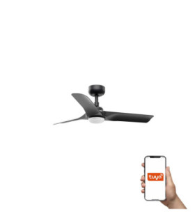 Hey Small 90cm LED Smart Ceiling Fan Black-1