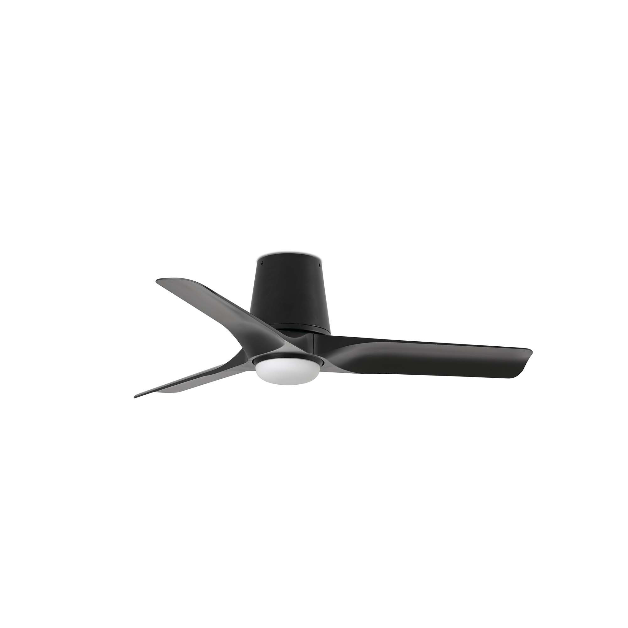 Hey Tub Small 90cm LED Ceiling Fan Black