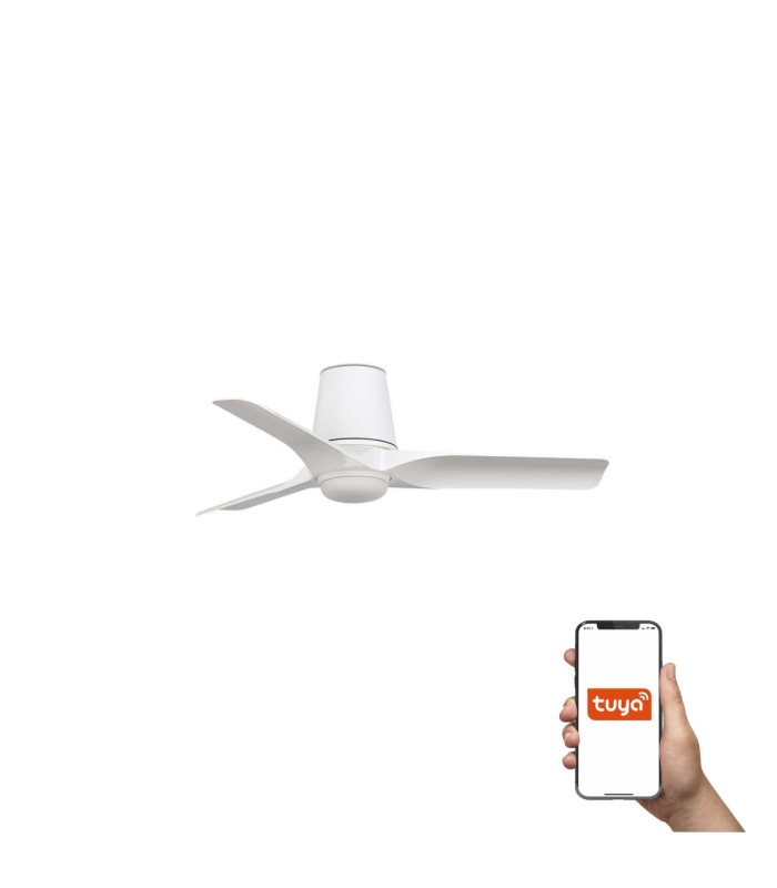 Hey Tub Small 90cm LED Smart Ceiling Fan White-1
