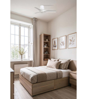 Hey Tub Small 90cm LED Smart Ceiling Fan White-2