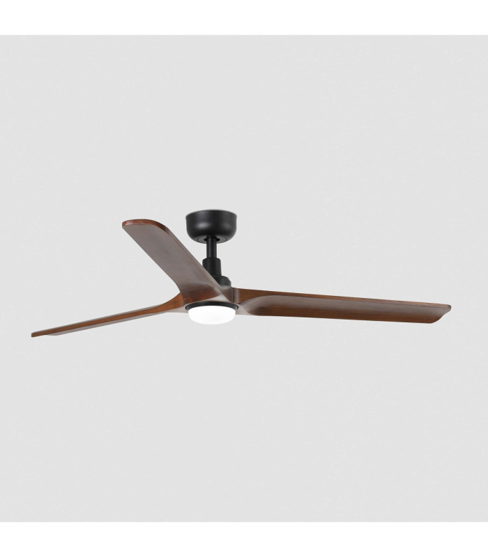 Heywood 132cm LED Ceiling Fan Black Walnut Blades-13