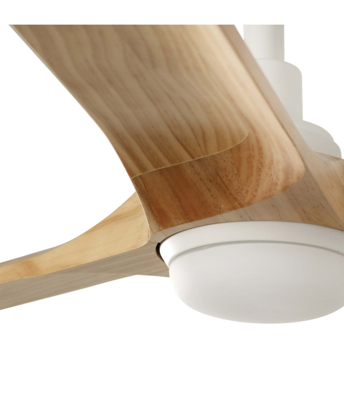 Heywood 132cm LED Ceiling Fan White Pine Blades-3
