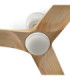 Heywood 132cm LED Ceiling Fan White Pine Blades-4